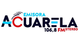 Logo Acuarela Stereo 106.8 FM