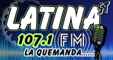 Logo Latina Fm 107.1 La Que Manda