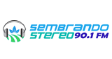 Logo Sembrando Estéreo 90.1 FM