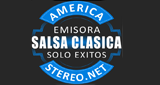 Logo America Stereo.Net Musica Salsa