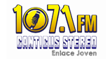 Logo 107.1 FM Canticus Stereo "Enlace joven"
